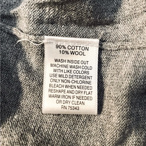 Grey V-Neck Sweater - Picture 3 of 4